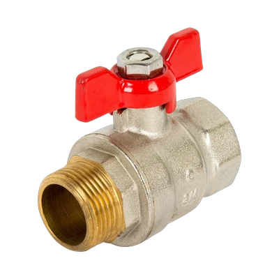 Кран шаровой   1/2" бабочка г/ш PN25 (эконом)