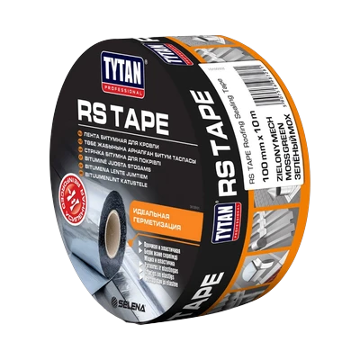 Лента кровельная Tytan RS TAPE 10 см х 10 м битумная уплотнительная, антрацит 