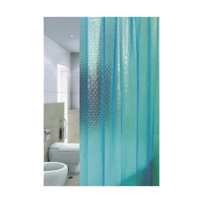 Штора для ванной Zalel 3D Cyan П7 180х180 см
