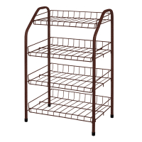 Этажерка для обуви ЭТ2/А 4-х ярусная, медный антик