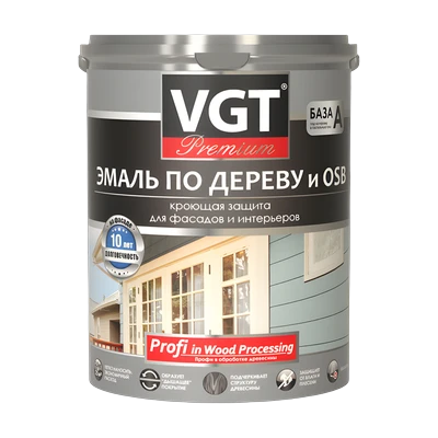Эмаль акриловая VGT Профи по дереву, Кремовая (2,5 кг)