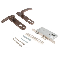 Замок врезной Просам 78103-ЗВ4-3/СП11.РФ7-002.Ш2 без цилиндрового механизма, медь