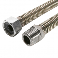 Подводка газовая сильфонная 1/2" гайка/штуцер (0,8 м)