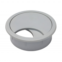 Розетка для компьютерного стола, серая