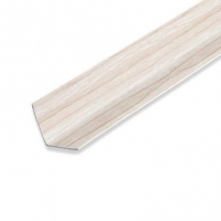 Угол отделочный ПВХ 20х20 мм 2,7 м, Клен белый