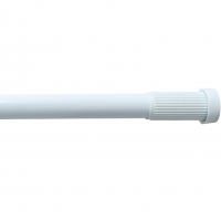 Карниз для ванной без колец, белый