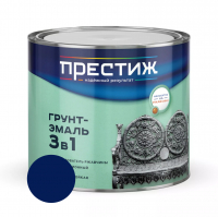 Грунт-эмаль по ржавчине Престиж 3 в 1, синяя 1,9 кг
