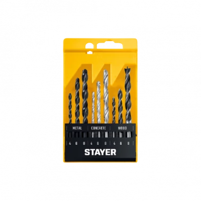 Набор комбинированных сверл STAYER Combi ,9шт