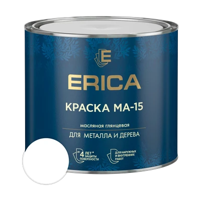 Краска масляная Erica МА-15, белая 1,8 кг