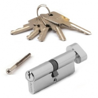 Цилиндровый механизм (личинка)  80 мм Avers ZC-80-C-CR ключ/вертушка,хром