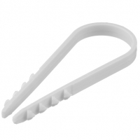 Дюбель-хомут 19-25 мм нейлон, белый