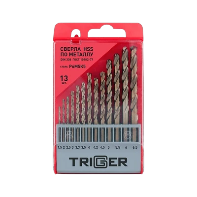 Набор сверл Trigger по металлу (13 шт)