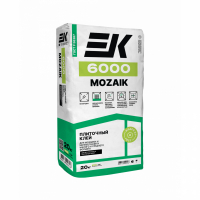 Клей ЕК 6000 Mozaik для плитки, белый (20 кг)