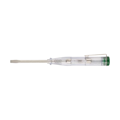 Отвертка - индикатор FIT 100-500В 140 мм, белая ручка