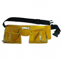 Пояс для инструментов, натуральная кожа, 8 карманов, Бибер