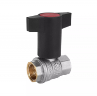 Кран шаровой Vieir VR230FF 1/2" пластиковая ручка г/г