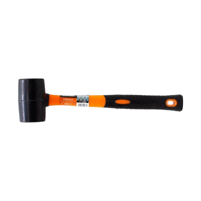 Киянка резиновая Gramex 225 г фибергласовая рукоятка, черная