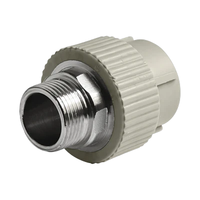 Муфта Ø20 х 1/2" наружная резьба Tebo серая