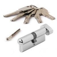 Цилиндровый механизм (личинка)  80 мм Avers ZМ-80-C-CR ключ/вертушка,хром