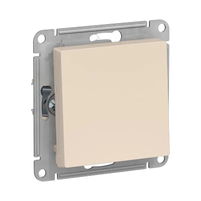 Выключатель Schneider Electric AtlasDesign 1-клавишный скрытой установки, без рамки, бежевый (ATN000211)