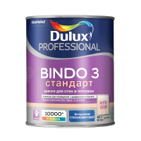Краска Dulux Professional Bindo 3 глубокоматовая белая, база BW (1,0 л)