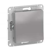 Выключатель Schneider Electric AtlasDesign 1-клавишный скрытой установки, без рамки, алюминий (ATN000311)