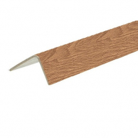 Угол арочный ПВХ 20х12 мм 2,7 м, Дуб коньячный