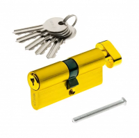 Цилиндровый механизм (личинка) Vanger EL-70-C-G с вертушком, золото