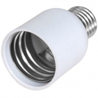 Переходник с Е14 на Е27, белый