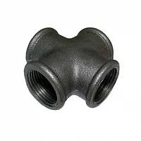 Крестовина 15 черная 1/2"