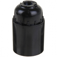 Патрон Е27 карболит, подвесной, черный