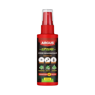 Лосьон-спрей Argus Extreme от комаров, мошек, слепней 100 мл