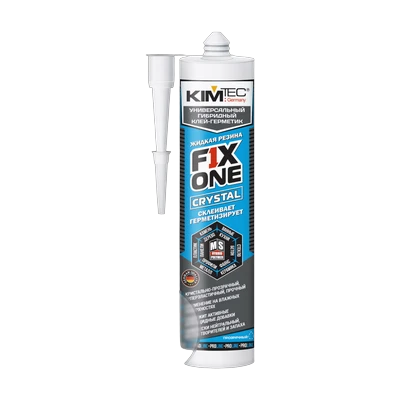 Герметик KimTec FIX ONE жидкая резина, прозрачный 290 мл