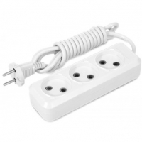 Удлинитель 3 гнезда без заземления, Спутник  (1,8 м)