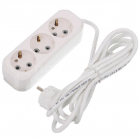 Удлинитель 3 гнезда с заземлением, Спутник  (5 м)