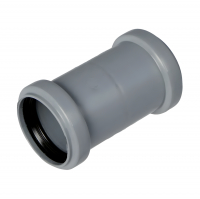 Муфта канализационная 50 мм двухраструбная