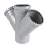 Крестовина канализационная 110x110x110/45° одноплоскостная