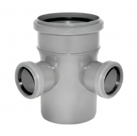 Крестовина канализационная 110x50x50/87° 2-х плоскостная