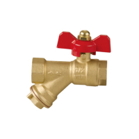 Кран шаровой Vieir GL133 с фильтром 1/2" г/г бабочка