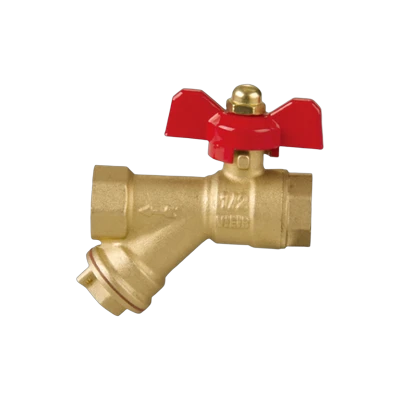 Кран шаровой Vieir GL133 с фильтром 1/2" г/г бабочка