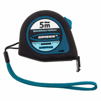 Рулетка Gross Ergonomisch 5 м х 19 мм, магнитный обрезиненный зацеп
