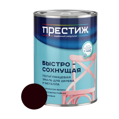Эмаль акриловая Престиж с ароматом яблока, шоколад 0,9 кг
