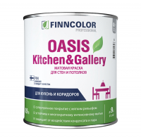 Краска Oasis Kitchen Gallery для стен и потолков, белая 2,7 л