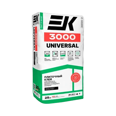 Клей ЕК 3000 Universal для плитки (25 кг)