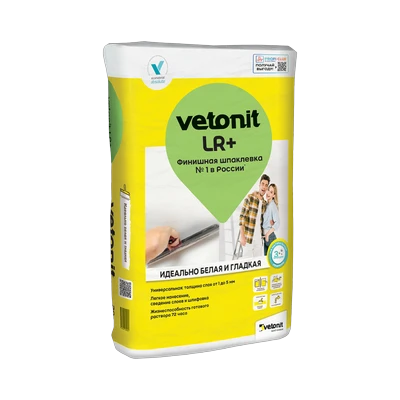 Шпаклевка Vetonit (Ветонит) Weber LR+ полимерная финишная (20 кг)