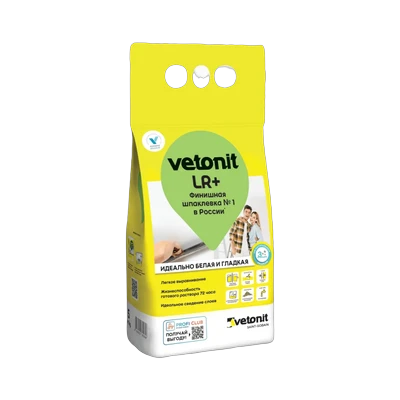 Шпаклевка Vetonit (Ветонит) Weber LR+ полимерная финишная  (5 кг)