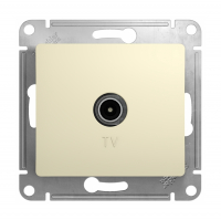 Розетка Schneider Electric Glossa TV скрытой установки без рамки, бежевая (GSL000291)