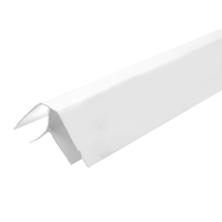 Угол внутренний для панелей ПВХ, белый (3 м)