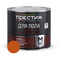 Эмаль для пола Престиж акриловая быстросохнущая, Желто-коричневая 1,9 кг