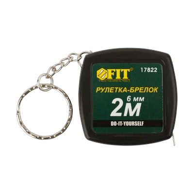 Рулетка-брелок 6 мм 2 м, FIT